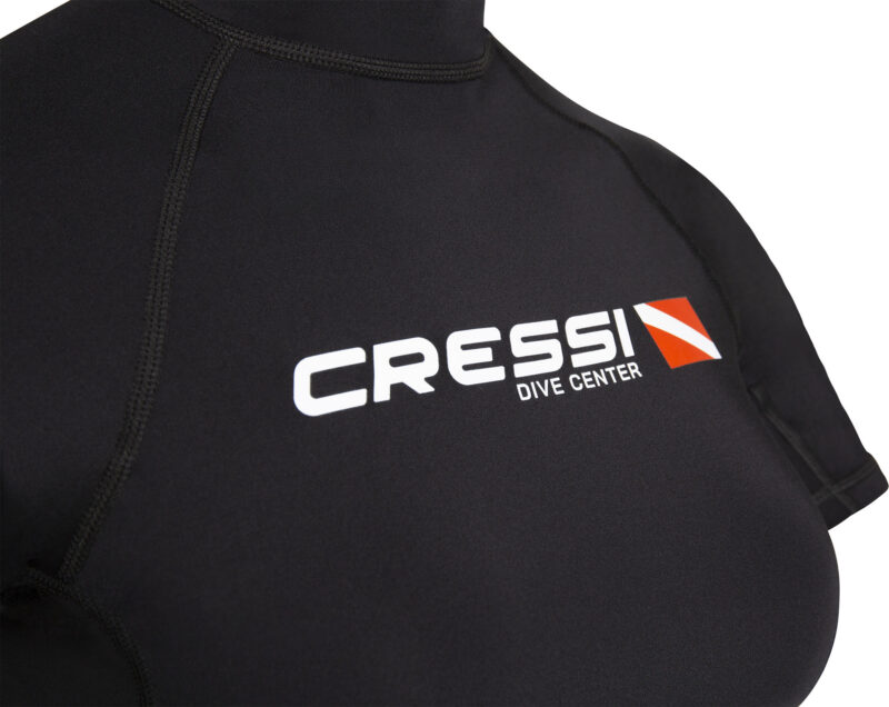 Cressi DIVE CENTER LADY RASH GUARD SHORT/SL BLACK S/2(38) - Image 2