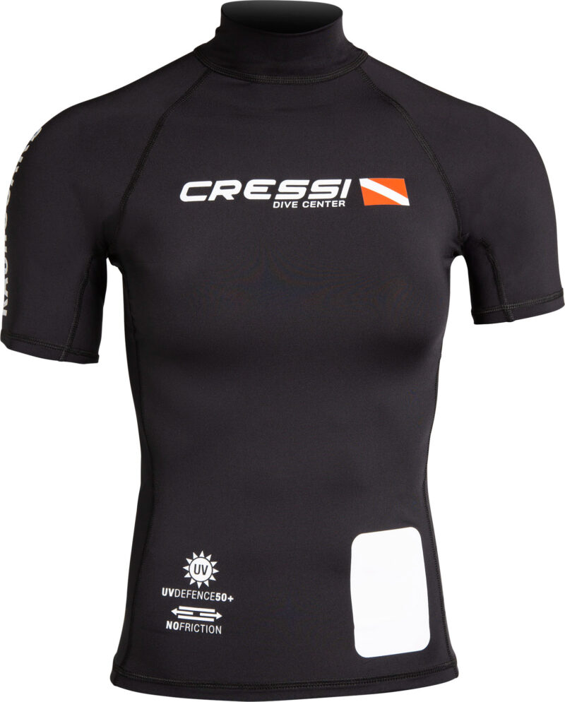 Cressi DIVE CENTER LADY RASH GUARD SHORT/SL BLACK S/2(38)