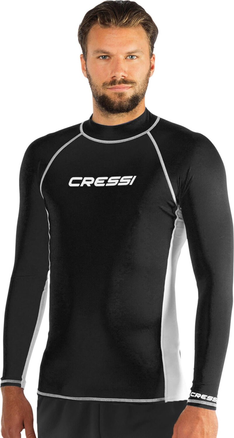 Cressi RASH GUARD MAN LONG/SL BLACK/WHITE XXL/6 (56) - Image 3