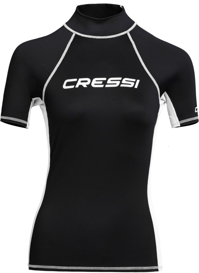 Cressi RASH GUARD LADY SHORT/SL BLACK/WHITE XS/1 (36) - Image 3