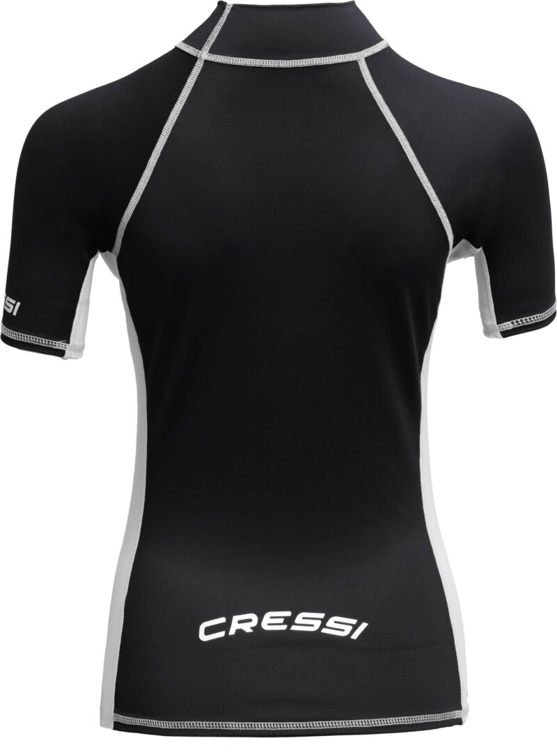 Cressi RASH GUARD LADY SHORT/SL BLACK/WHITE XS/1 (36) - Image 2
