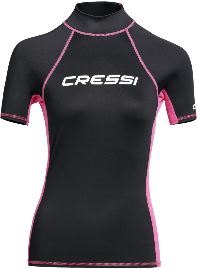 Cressi RASH GUARD LADY SHORT/SL BLACK/PINK S/2 (38) - Image 3