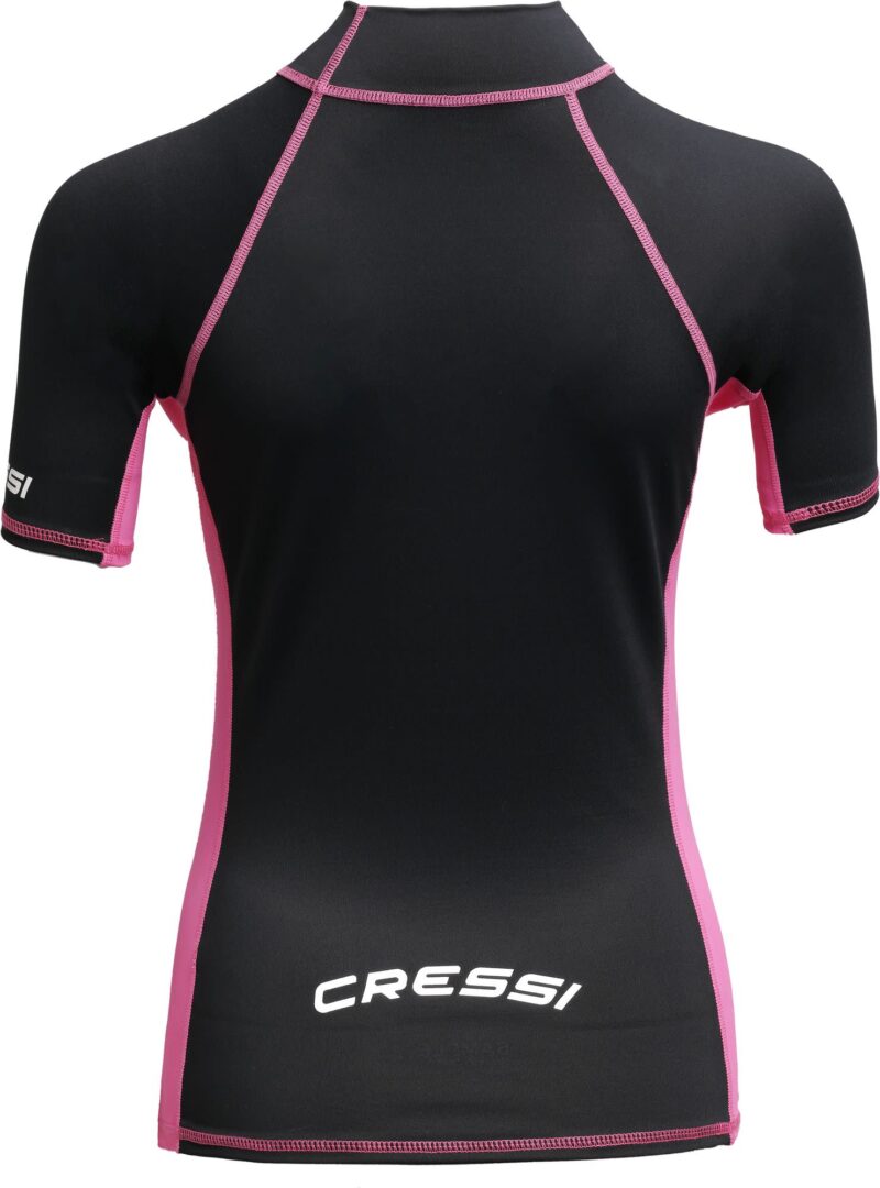 Cressi RASH GUARD LADY SHORT/SL BLACK/PINK S/2 (38) - Image 2