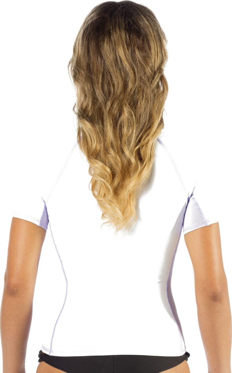 Cressi RASH GUARD LADY SHORT/SL WHITE/LILAC XS/1 (36) - Image 2
