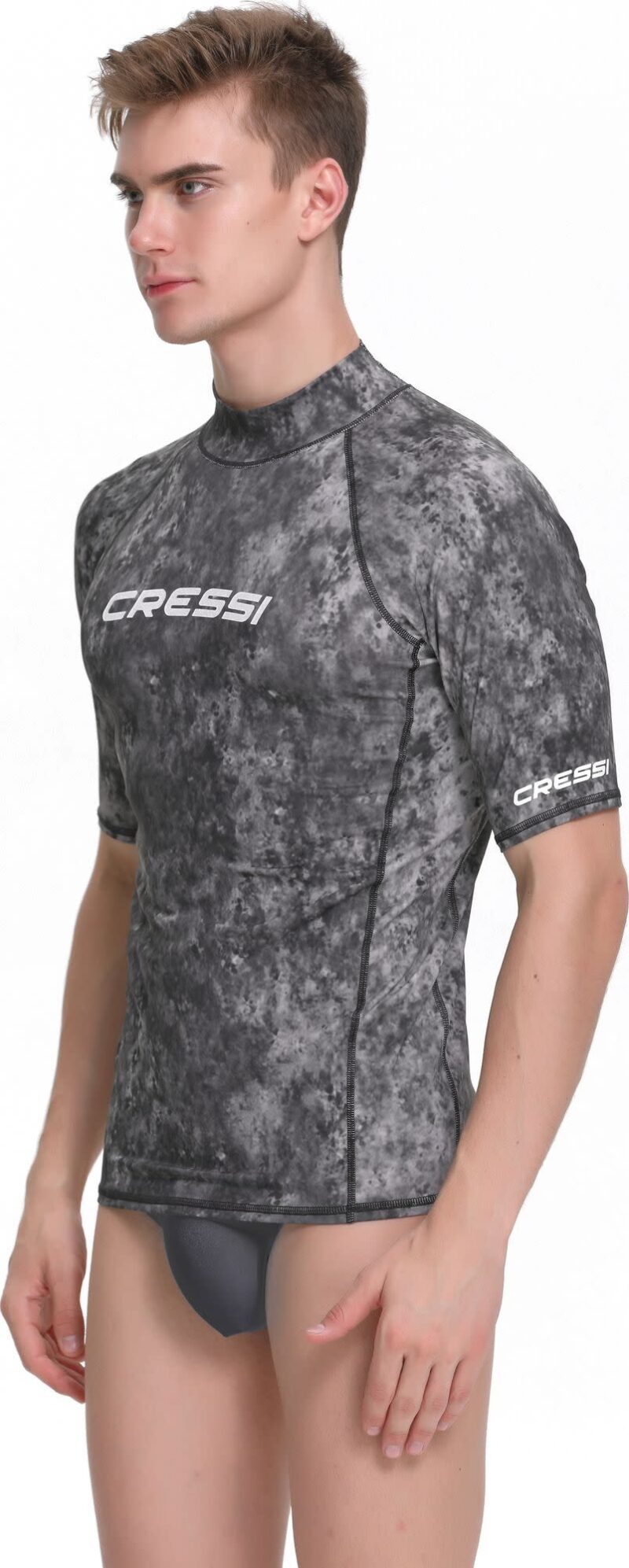 Cressi RASH GUARD MAN SHORT/SL CAMOUFLAGE BLACK/GREY M/3 (50) - Image 7