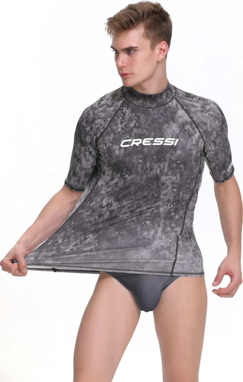 Cressi RASH GUARD MAN SHORT/SL CAMOUFLAGE BLACK/GREY XL/5 (54) - Image 3