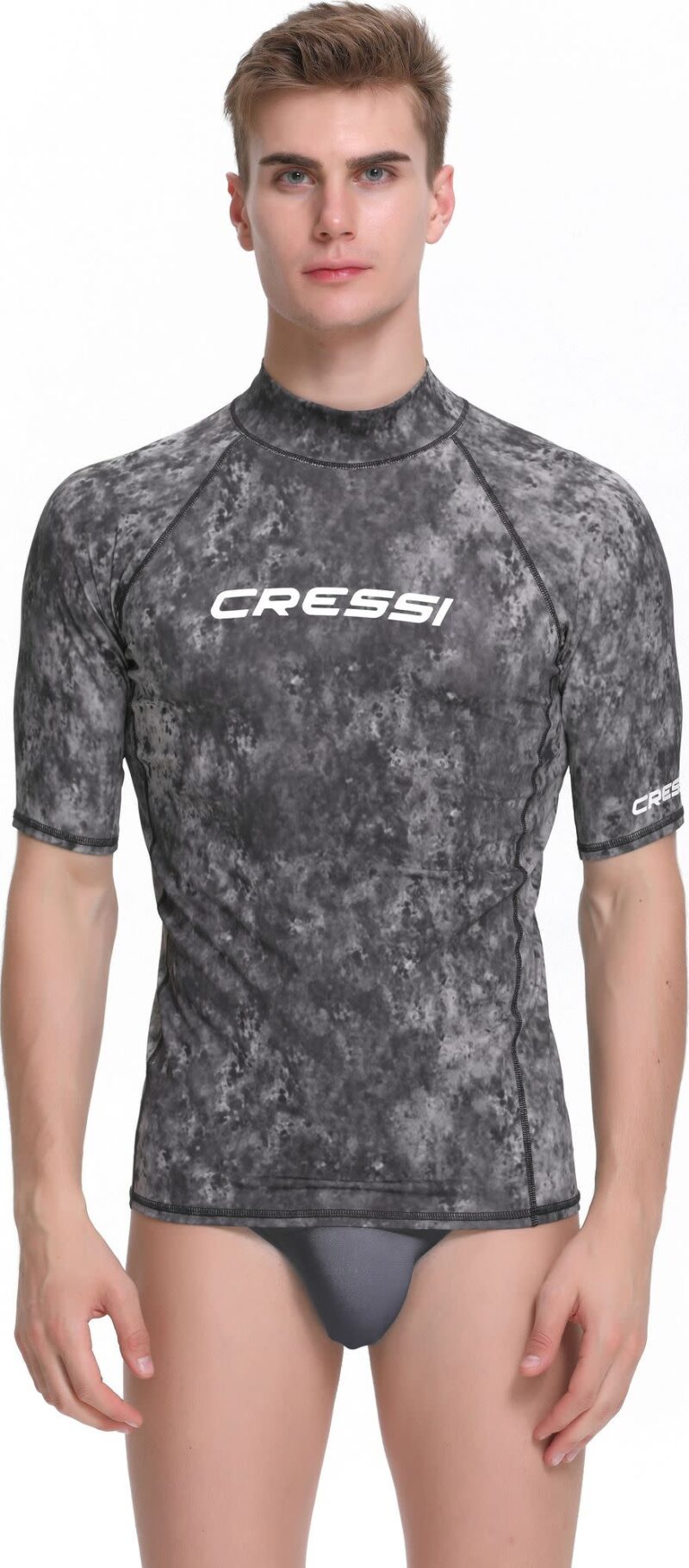 Cressi RASH GUARD MAN SHORT/SL CAMOUFLAGE BLACK/GREY XL/5 (54) - Image 2