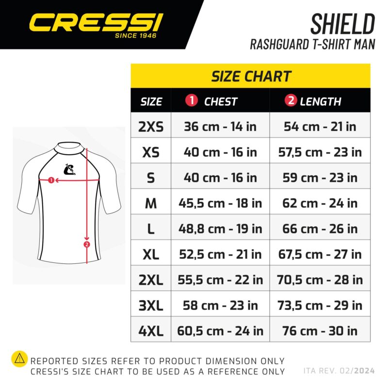 Cressi SHIELD MAN RASH GUARD SHORT/SL WHITE/BLUE M/3 - Image 9