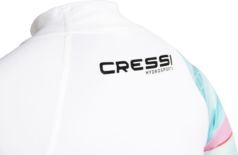 Cressi SHIELD LADY RASH GUARD SHORT/SL WHITE/AQUAMARINE 2XL/6 - Image 2
