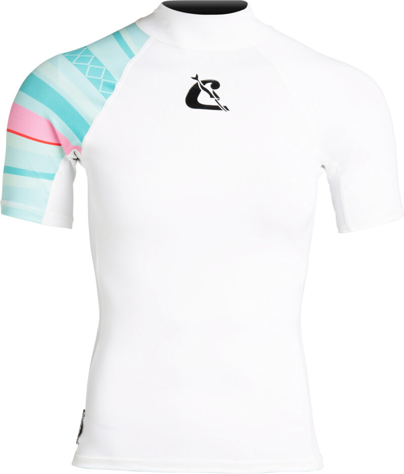 Cressi SHIELD LADY RASH GUARD SHORT/SL WHITE/AQUAMARINE 2XL/6 - Image 3