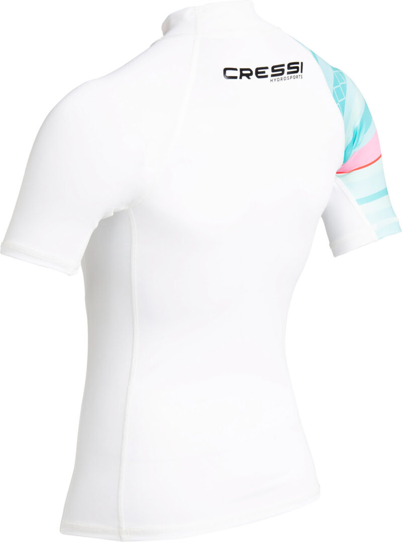 Cressi SHIELD LADY RASH GUARD SHORT/SL WHITE/AQUAMARINE 2XL/6 - Image 6