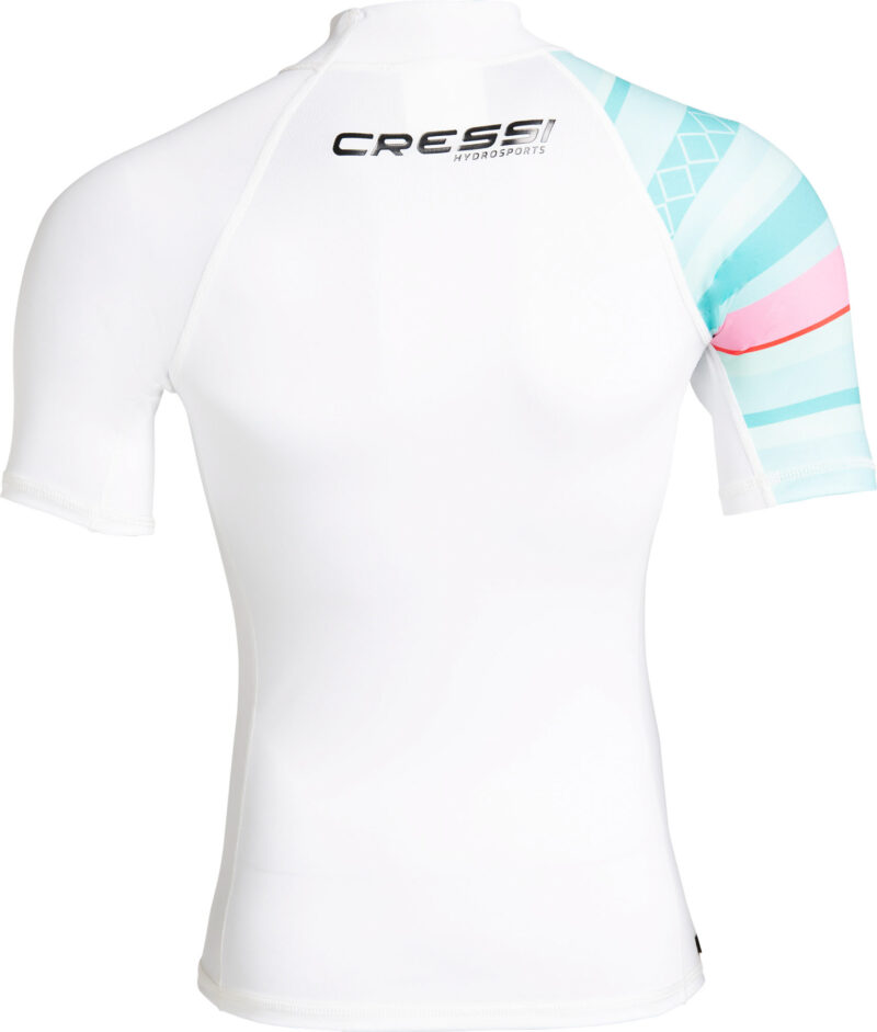 Cressi SHIELD LADY RASH GUARD SHORT/SL WHITE/AQUAMARINE 2XL/6