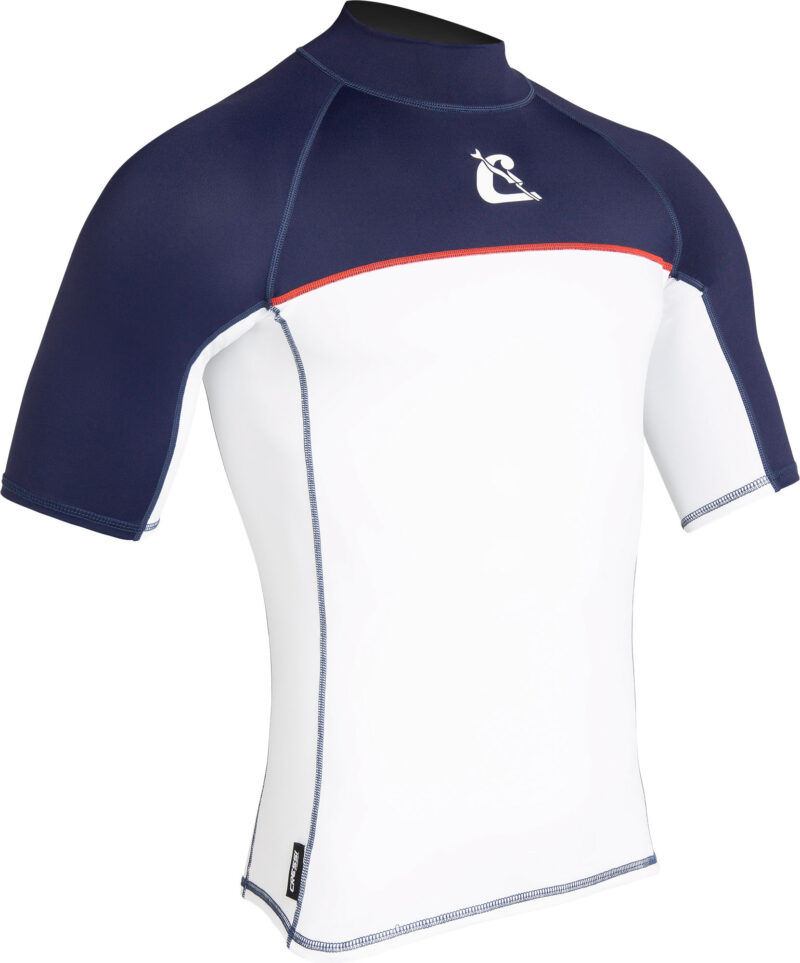 Cressi SHIELD MAN RASH GUARD SHORT/SL WHITE/BLUE M/3