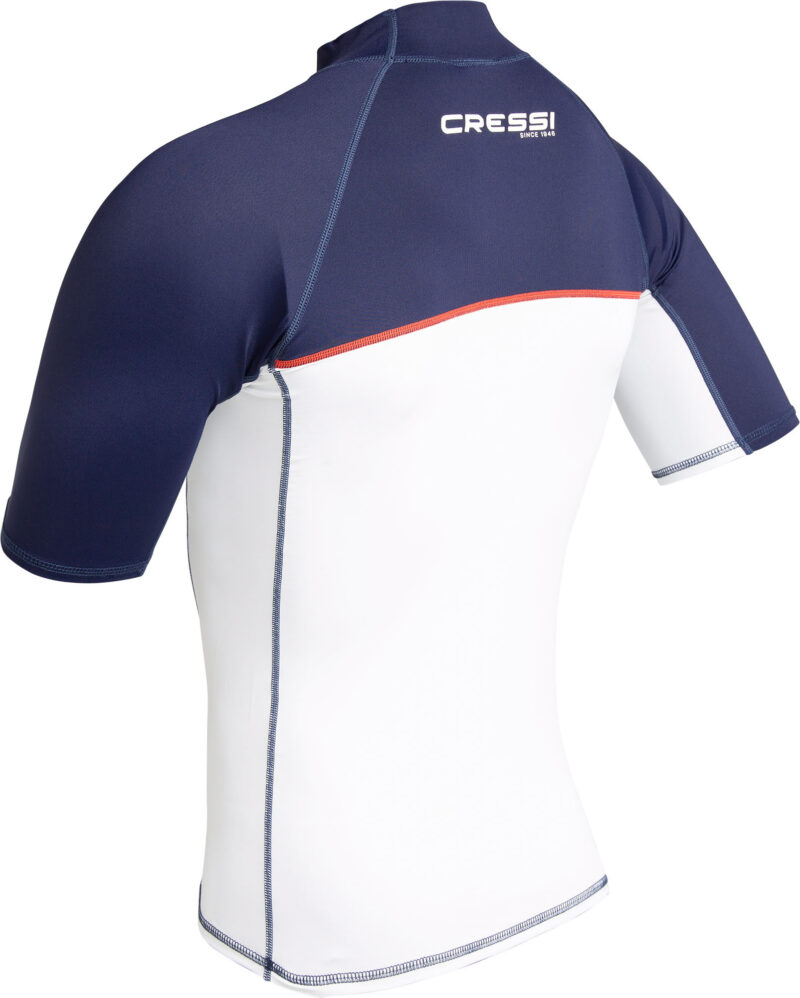 Cressi SHIELD MAN RASH GUARD SHORT/SL WHITE/BLUE M/3 - Image 2