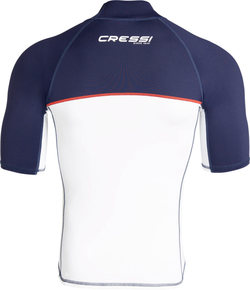 Cressi SHIELD MAN RASH GUARD SHORT/SL WHITE/BLUE M/3 - Image 4