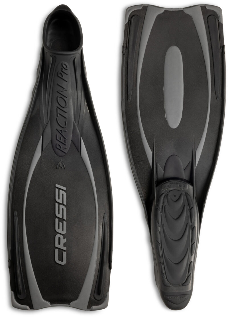Cressi REACTION PRO FINS BLACK/SILVER 46/47 (12/13) - Image 2