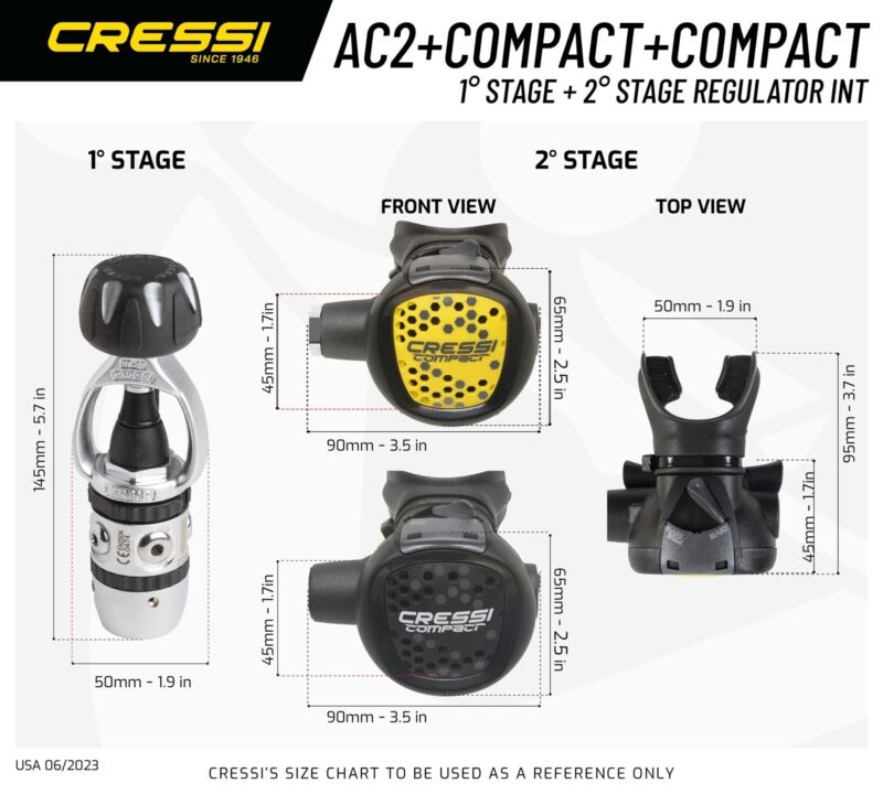 Cressi AC2 COMPACT+OCTOPUS COMPACT REGULATOR INT