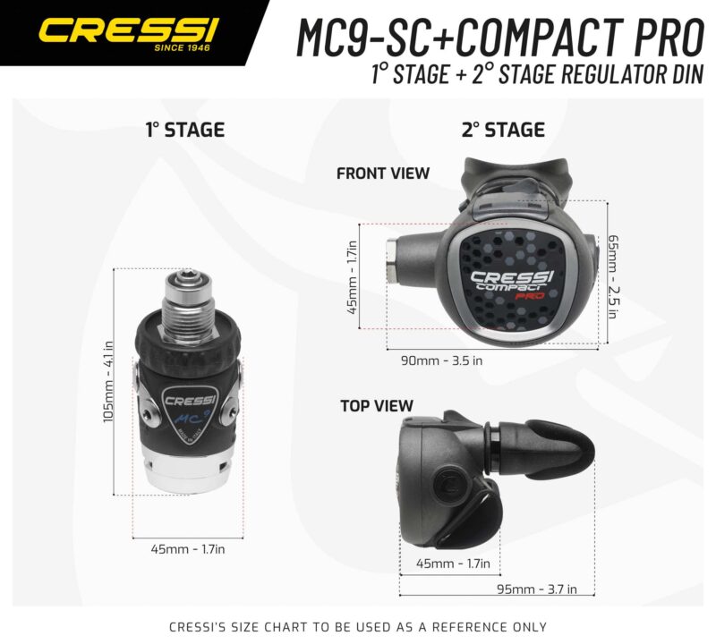 Cressi MC9-SC /XS COMPACT PRO REGULATOR DIN - Image 3