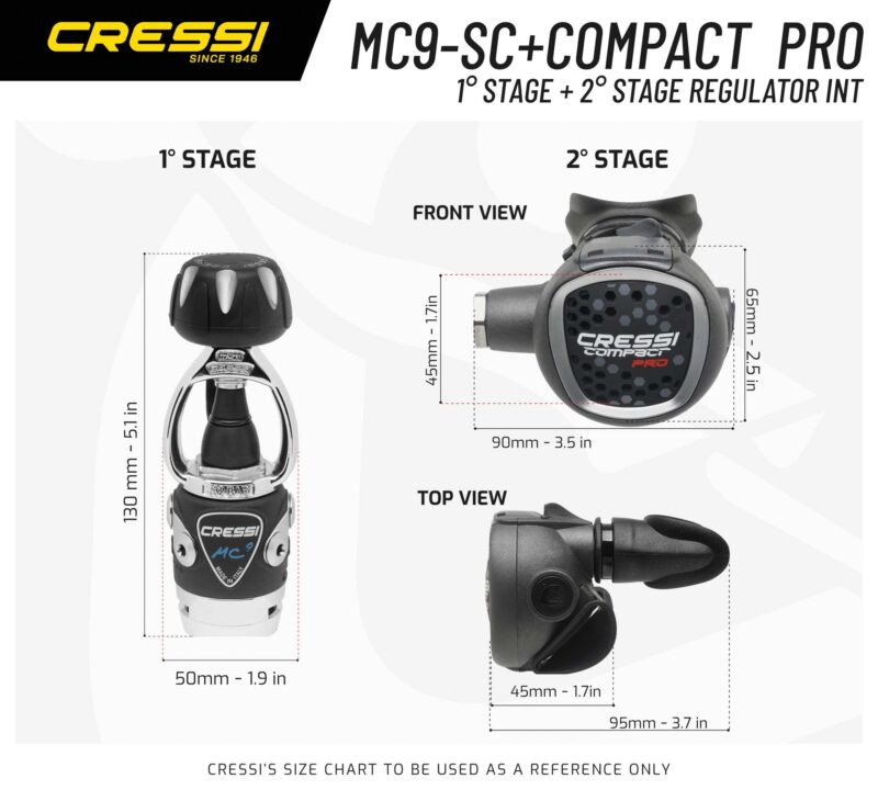 Cressi MC9-SC /XS COMPACT PRO REGULATOR INT
