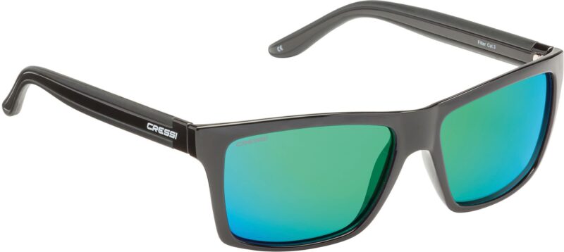 Cressi RIO SUNGLASSES BLACK/GREEN LENS