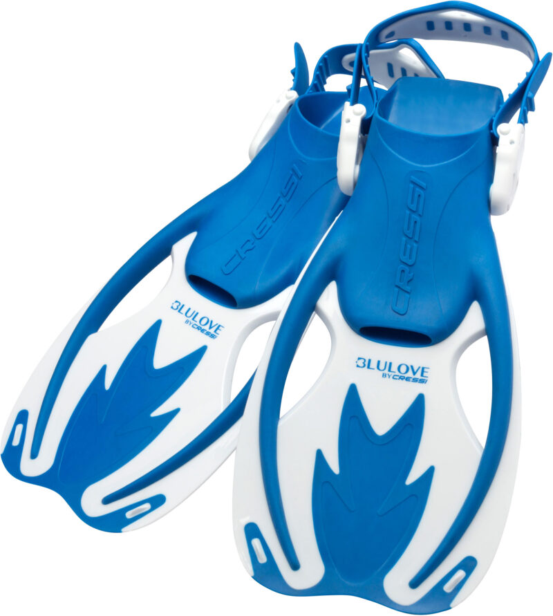 Cressi ROCKS KID FINS BLUE/WHITE L/XL (13K/5Y) - Image 2