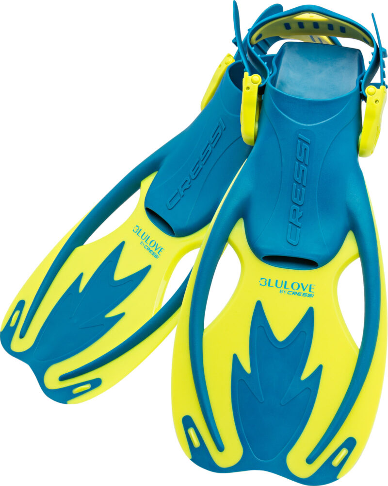 Cressi ROCKS KID FINS BLUE/YELLOW L/XL (13K/5Y) - Image 2