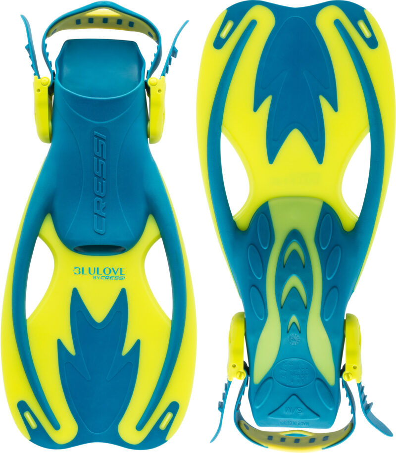 Cressi ROCKS KID FINS BLUE/YELLOW L/XL (13K/5Y) - Image 7