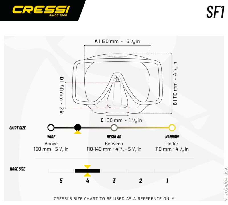 Cressi SF1 MASK SIL BLACK - Image 7