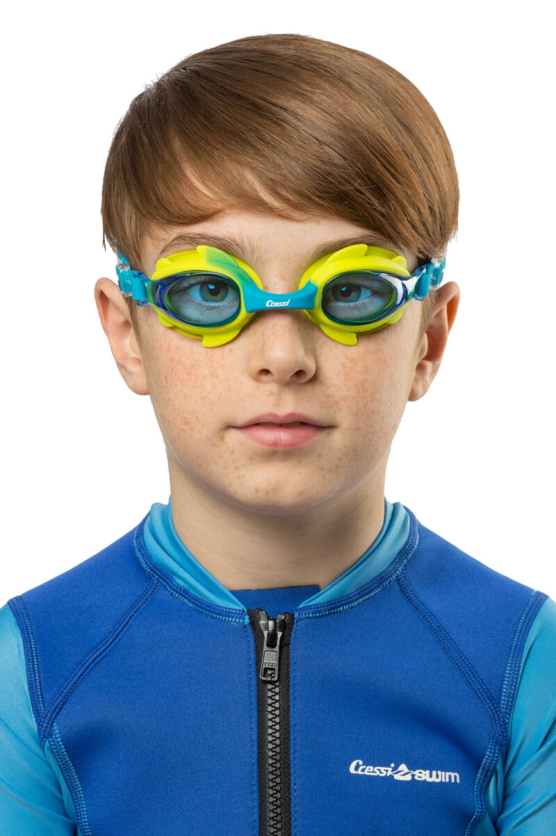 Cressi SEAHORSE KID GOGGLES GREEN/AZURE