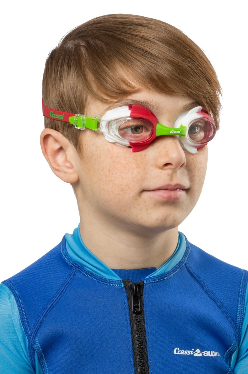 Cressi SEAHORSE KID GOGGLES GREEN/WHITE/RED - Image 2