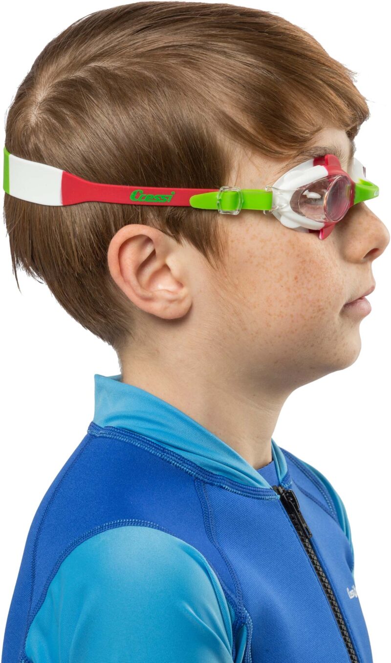 Cressi SEAHORSE KID GOGGLES GREEN/WHITE/RED - Image 3