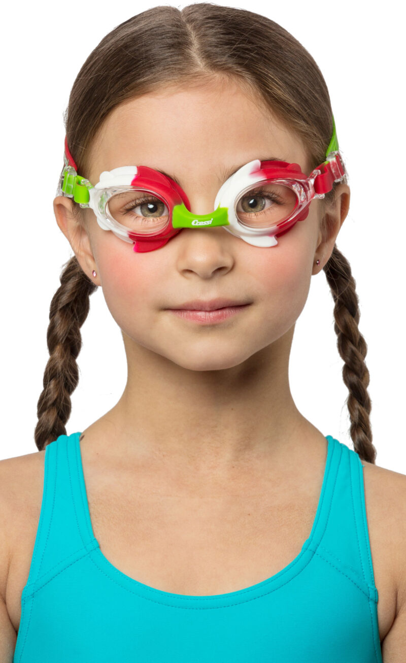 Cressi SEAHORSE KID GOGGLES GREEN/WHITE/RED