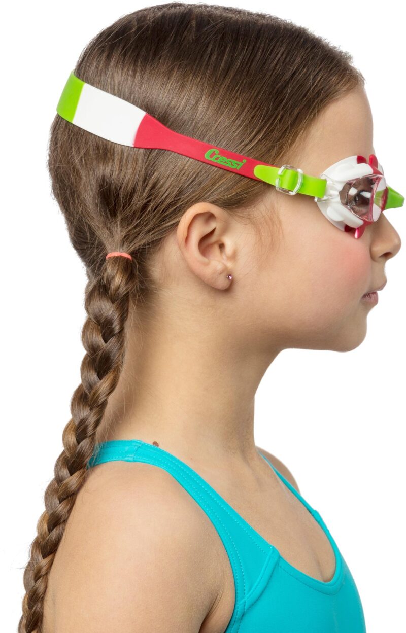 Cressi SEAHORSE KID GOGGLES GREEN/WHITE/RED - Image 5
