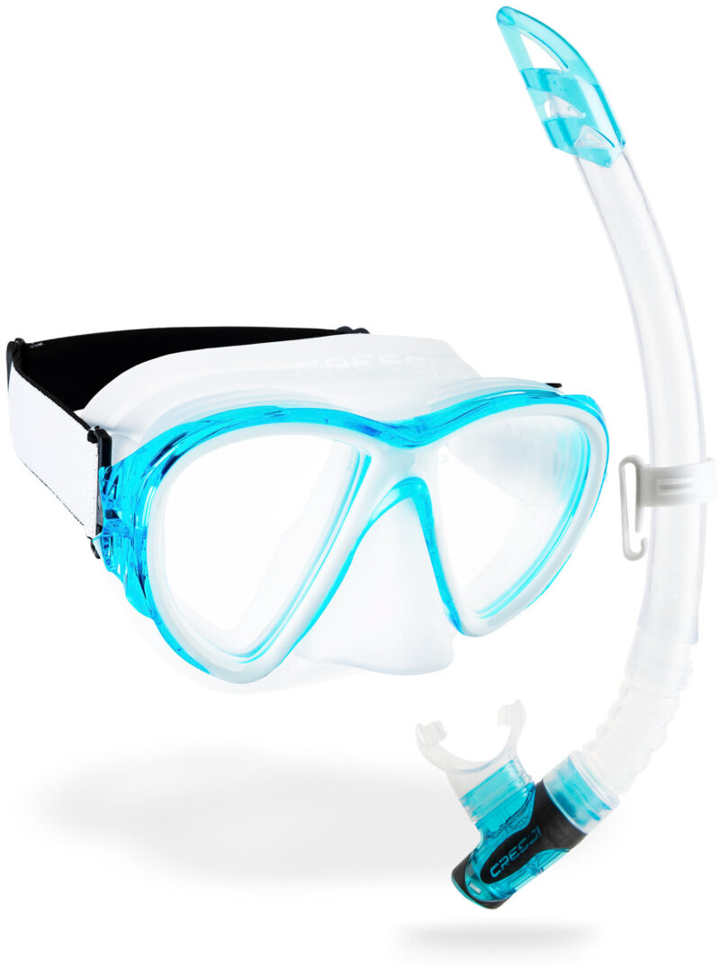 Cressi FIJI + GAMMA COMBO CLEAR/AQUAMARINE