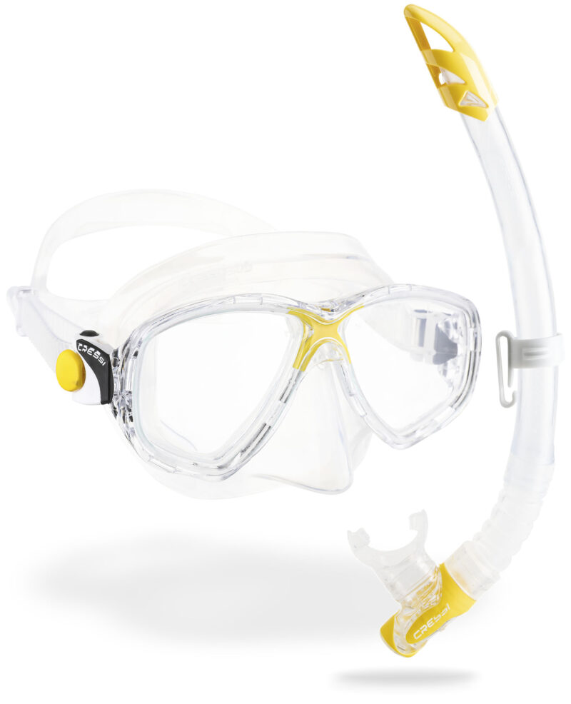 Cressi MAREA + GAMMA COMBO CLEAR/YELLOW