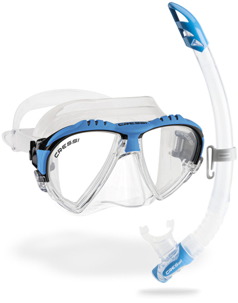 Cressi MATRIX + GAMMA COMBO CLEAR/BLUE - Image 2
