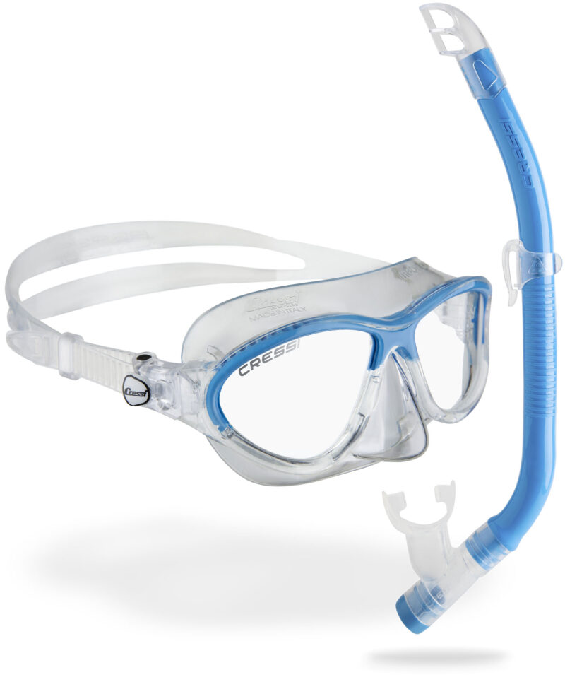 Cressi MOON KID + TOP COMBO BLUE
