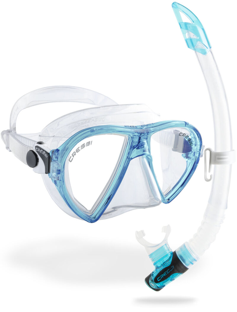 Cressi OCEAN + GAMMA COMBO CLEAR/AQUAMARINE