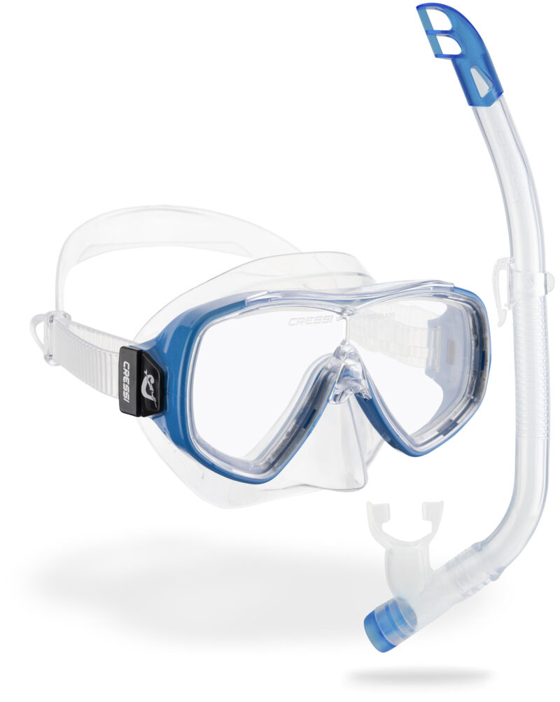 Cressi ONDINA JR + TOP COMBO CLEAR/BLUE - Image 2