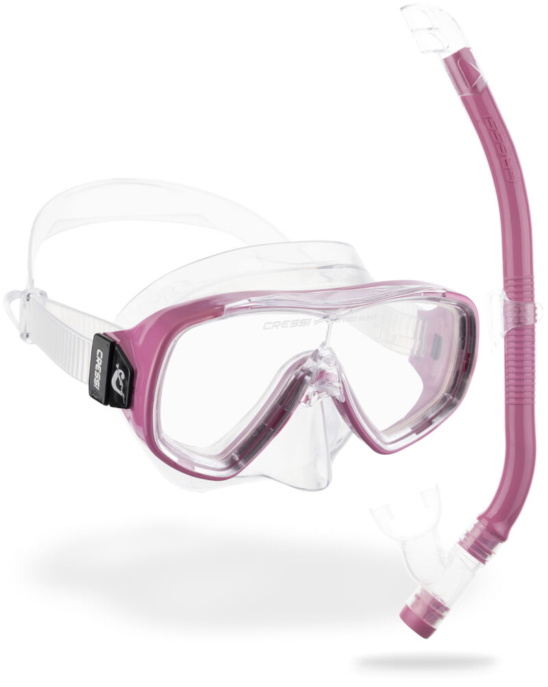 Cressi ONDINA JR + TOP COMBO CLEAR/PINK