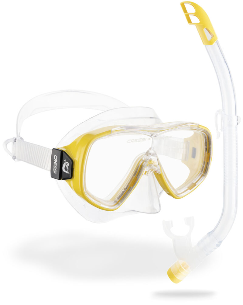 Cressi ONDINA JR + TOP COMBO CLEAR/YELLOW