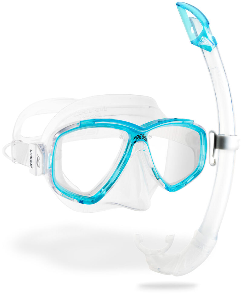 Cressi PERLA + MEXICO COMBO CLEAR/AQUAMARINE