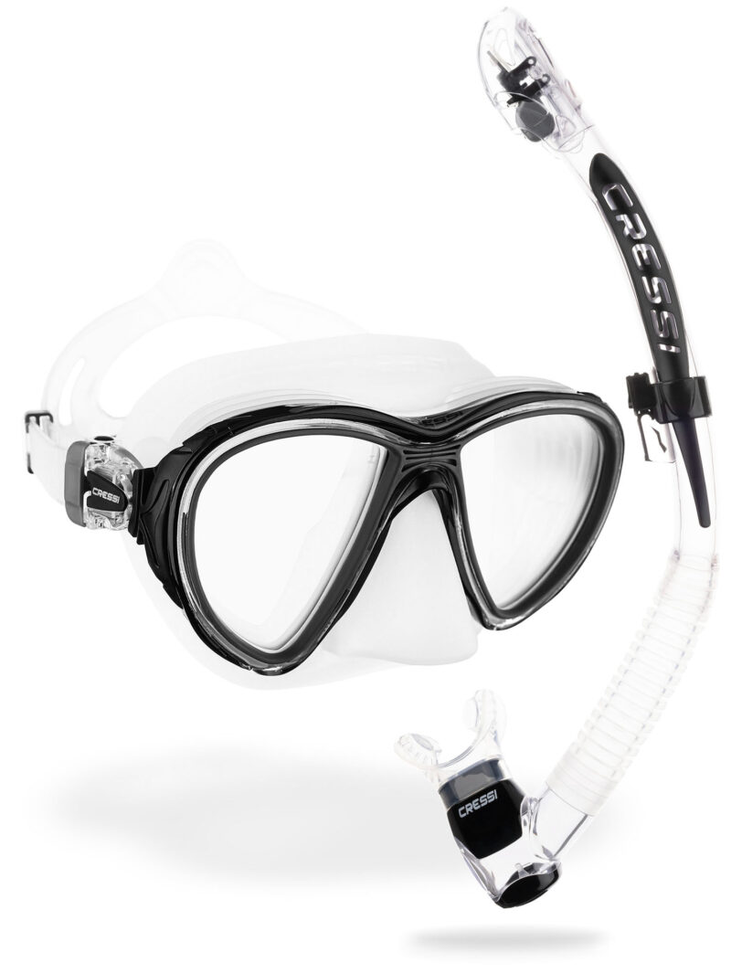 Cressi QUANTUM + ITACA ULTRA DRY COMBO CLEAR/BLACK