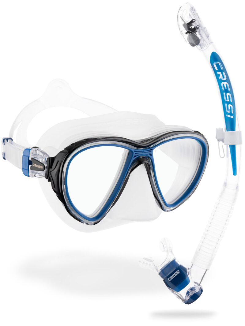 Cressi QUANTUM + ITACA ULTRA DRY COMBO CLEAR/BLUE