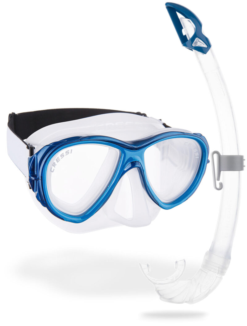 Cressi SAMOA + MEXICO COMBO CLEAR/BLUE