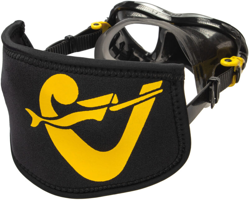 Cressi SIMPLY NEO MASK STRAP COVER - BLACK/YELLOW - Image 6