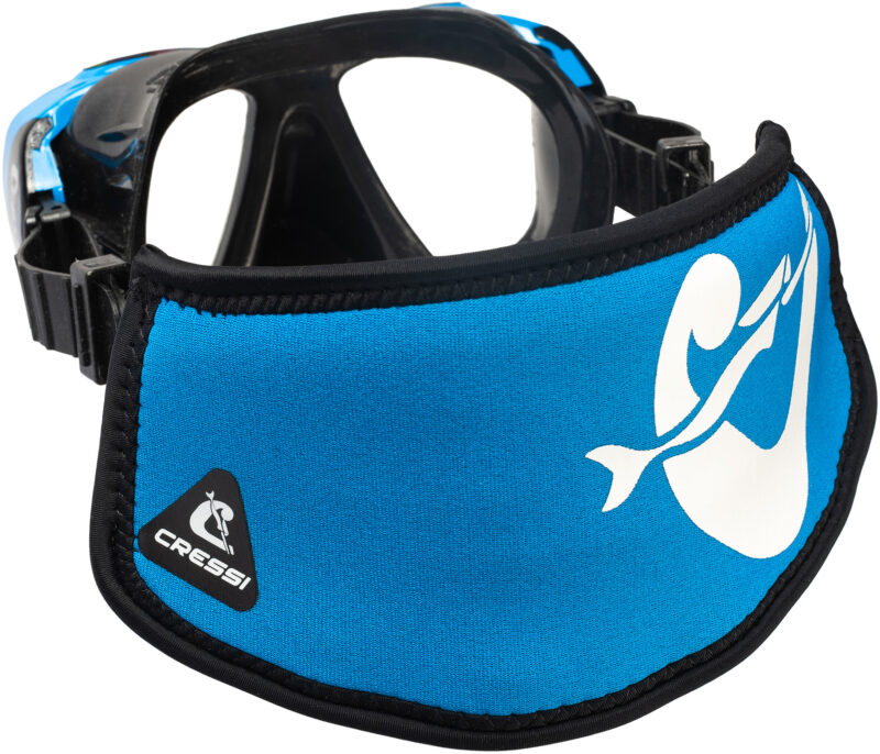 Cressi SIMPLY NEO MASK STRAP COVER - BLUE/WHITE - Image 5