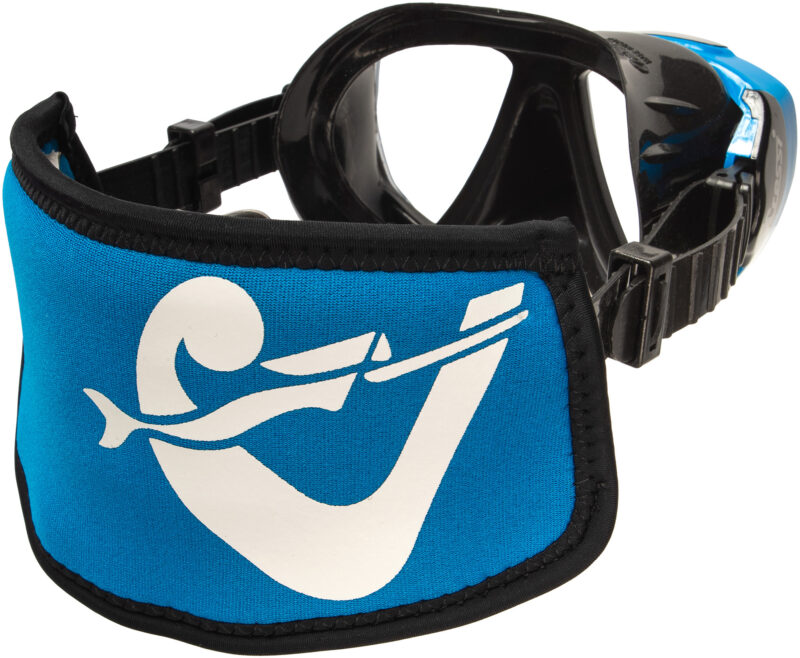 Cressi SIMPLY NEO MASK STRAP COVER - BLUE/WHITE - Image 6