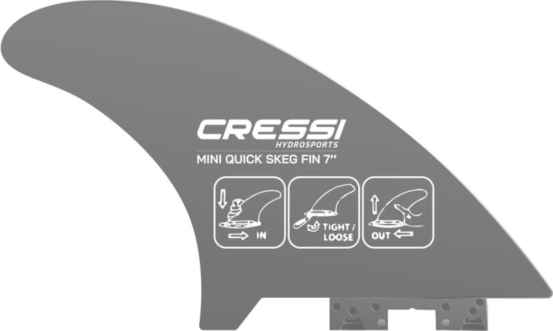 Cressi MINI QUICK SKEG FIN GREY 7'' - Image 5