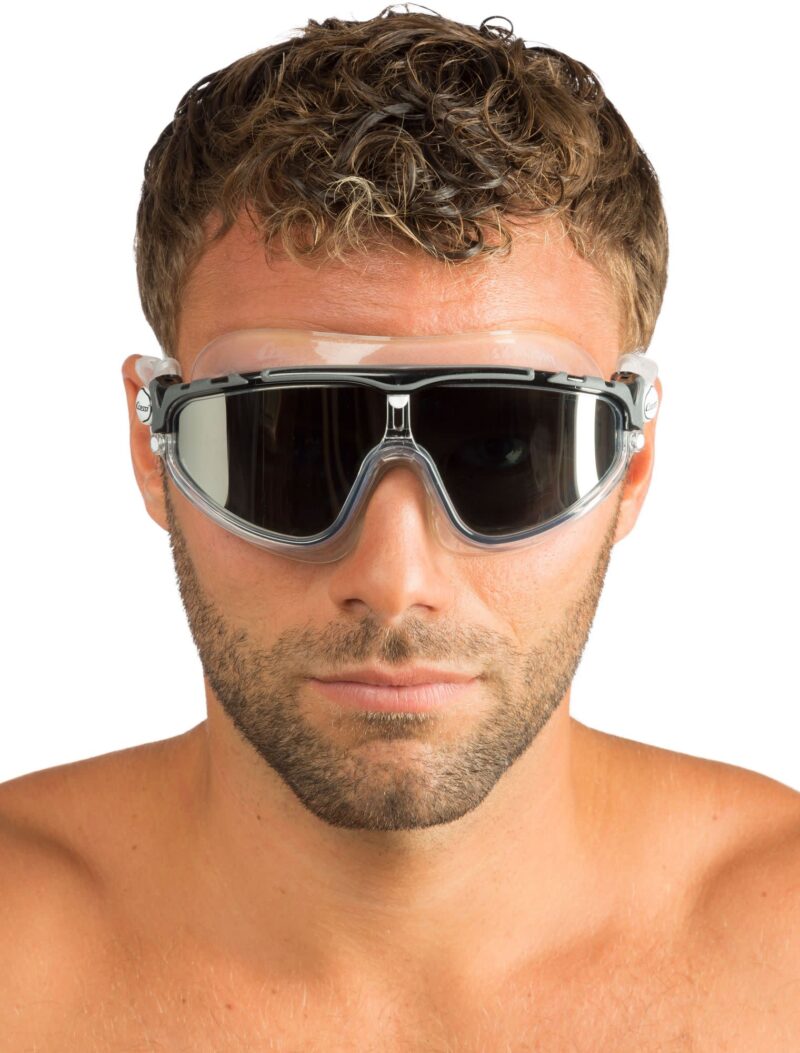 Cressi SKYLIGHT GOGGLES SIL CLEAR/FRAME BLACK GREY MIRRORED LENS